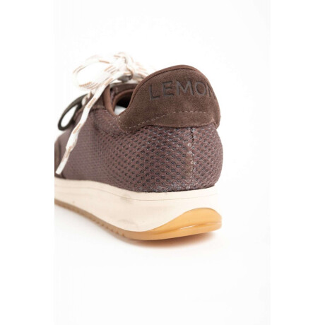 Zapatilla Combinada Chocolate