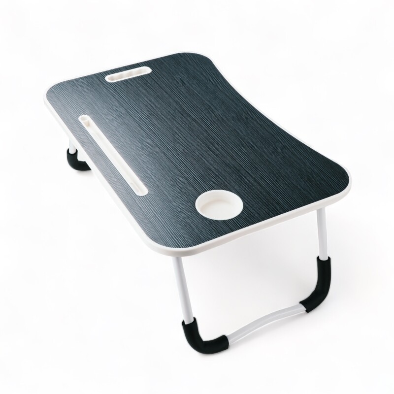 Mesa Laptop Cama Con Posa Vaso Negro