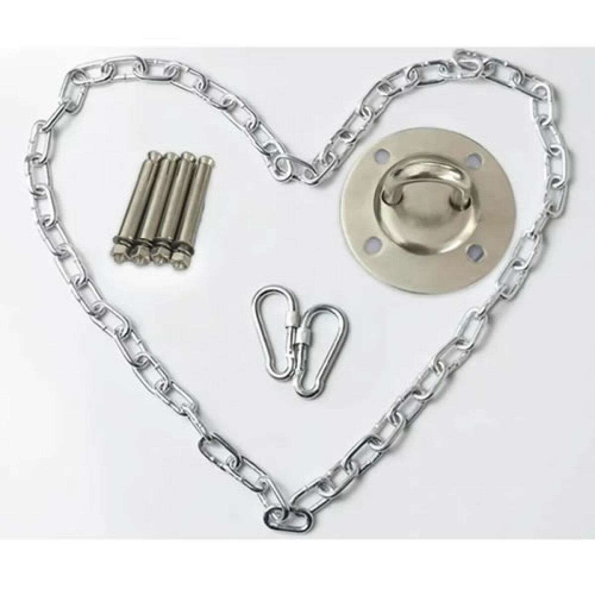 Kit Colocacion Para Hamaca Silla Redondas Cadena Ganchos 