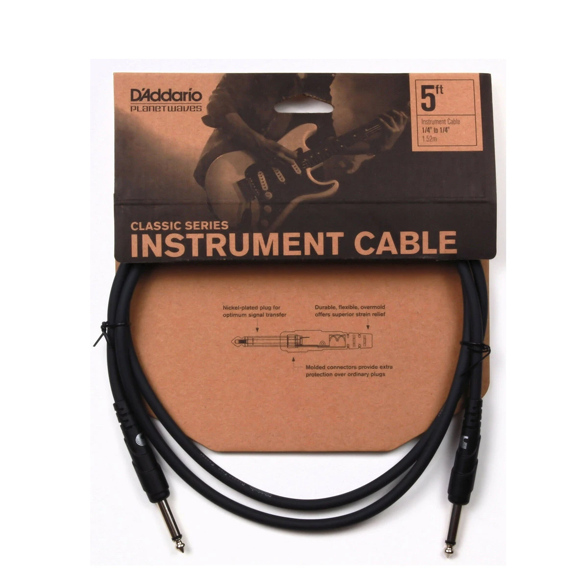 Cable Guitarra Daddario Pwcgt05 Classic 5ft 