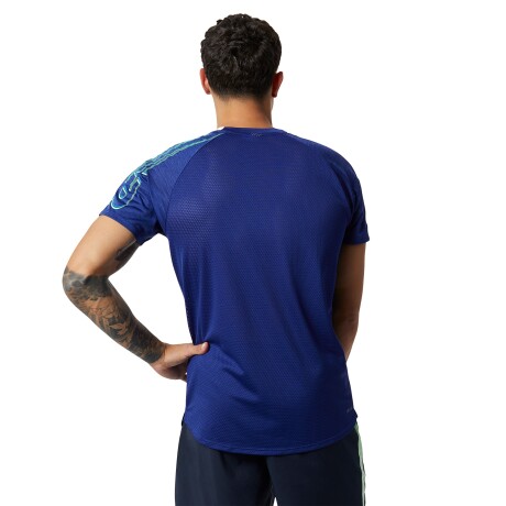 Remera New Balance de Hombre - PRINTED FAST FLI - MT21244VB1 BLUE