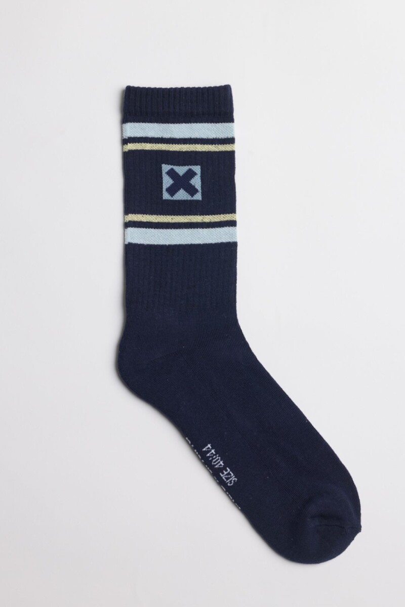 Medias Navy Stripes