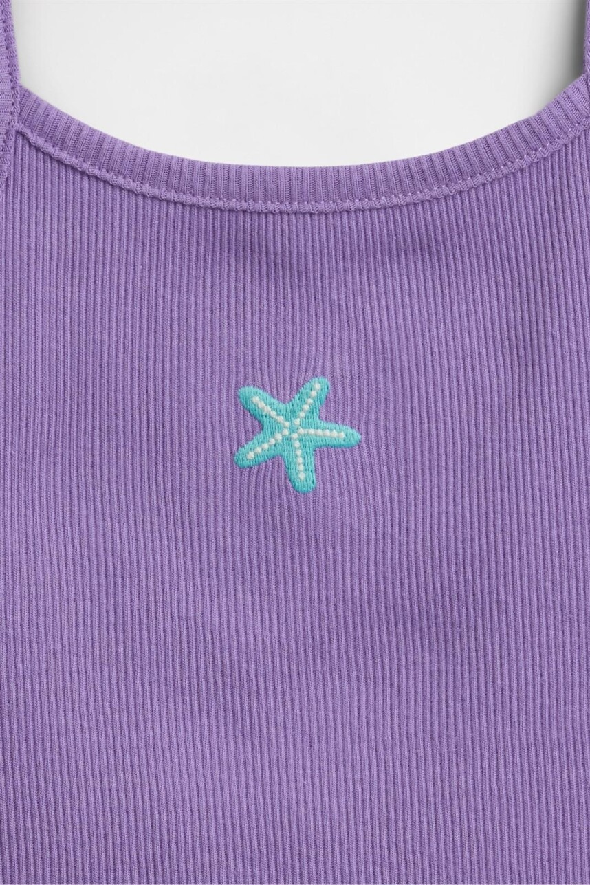 Musculosa Rib Toddler Niña Purple Loganberry