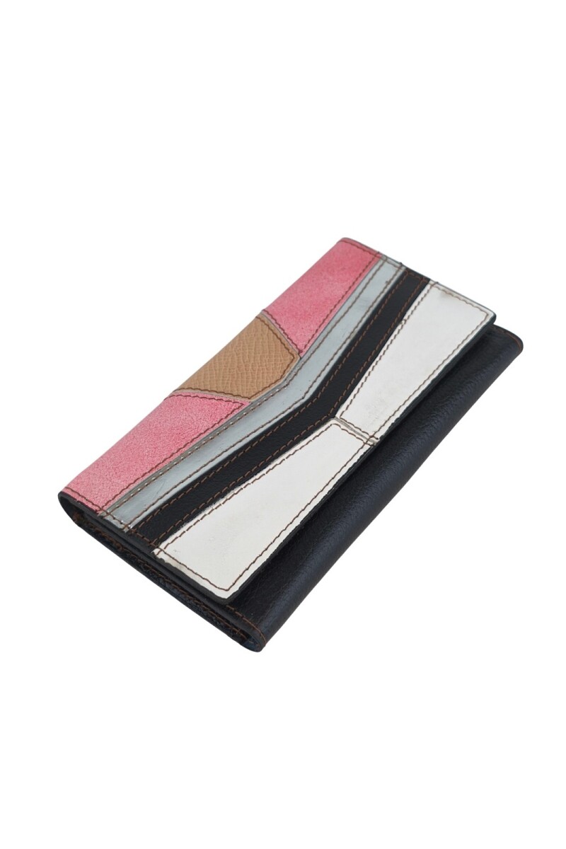 Billetera patchwork 100% cuero opción 1