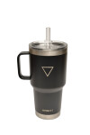 VASO HYDRATE CON PICO Y AGARRE 887ML NEGRO