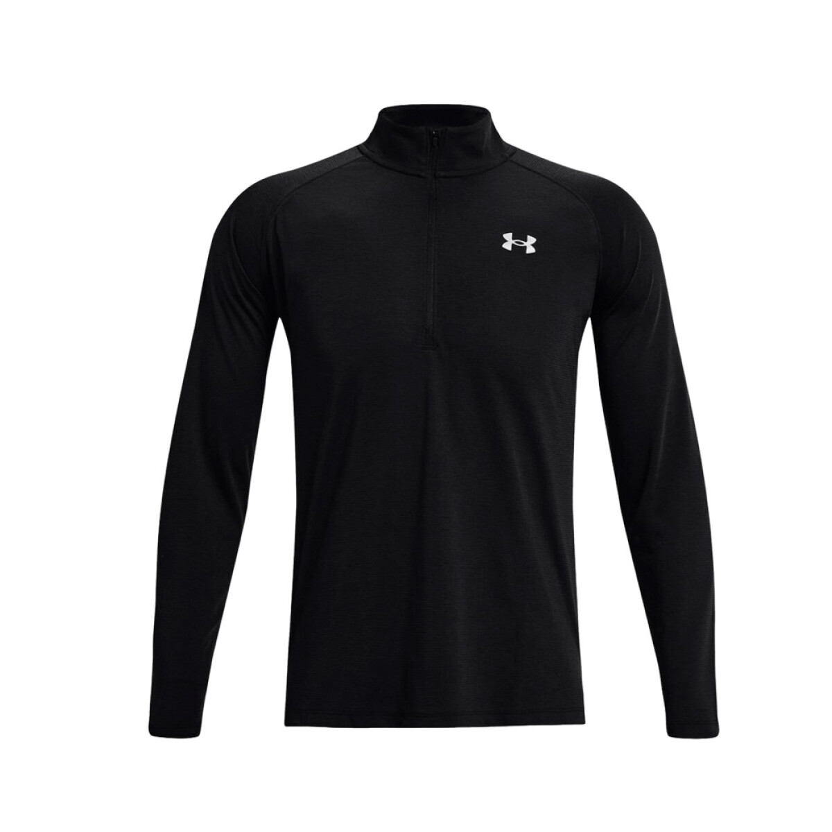 REMERA UNDER ARMOUR STREAKER RUN 1/2 ZIP - Black 