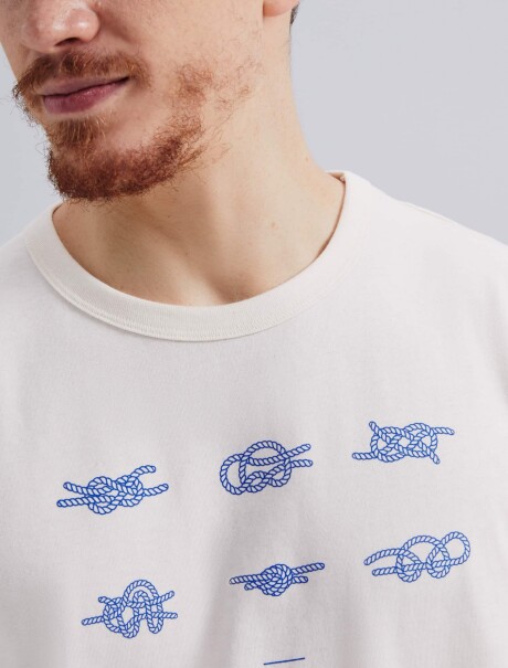 CAMISETA MANGA CORTA CON ESTAMPA BEIGE