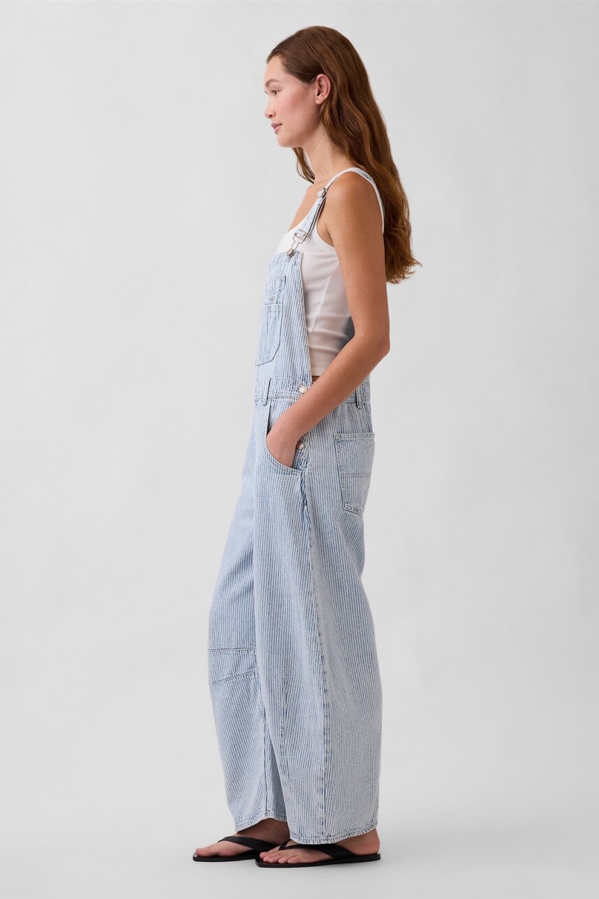 Enterito Horseshoe Mujer Blue Railroad Stripe