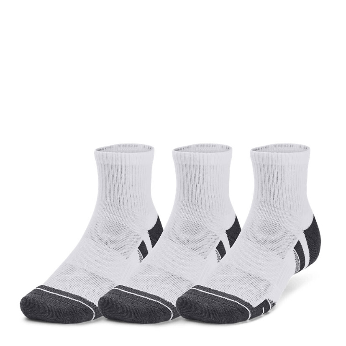 Medias Unisex Under Armour x3 Performance Tech - Blanco 