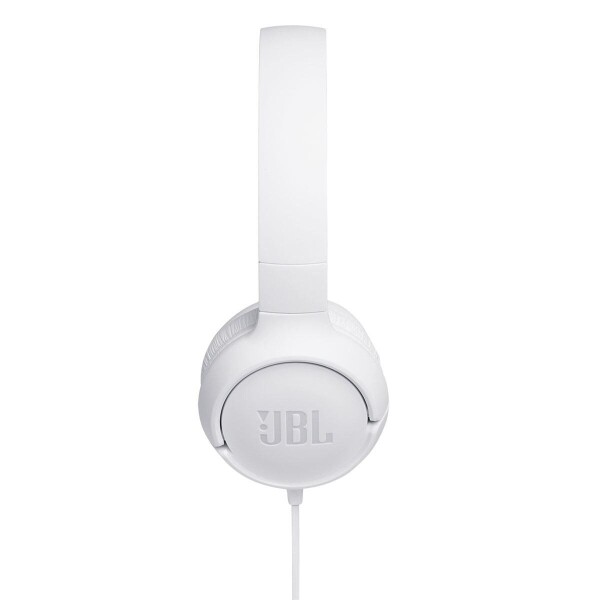 Auriculares JBL Tune 500 Pure Bass Cable Plano Jack 3.5mm Color Variante Blanco