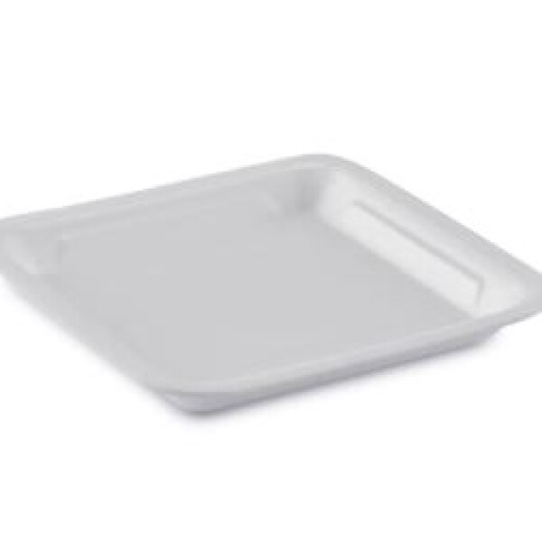 BANDEJA DE ESPUMA BLANCA 15 X 15 X 1,5cm BLANCO