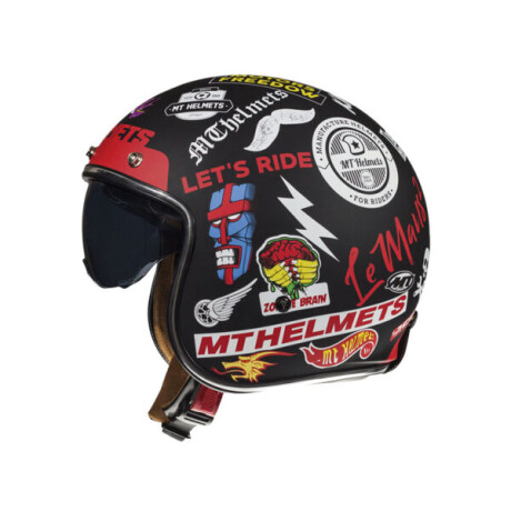 Casco MT Le Mans SV Anarchy Negro