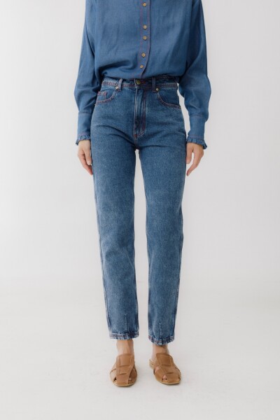 JEAN MOM FORTUNE Azul Claro