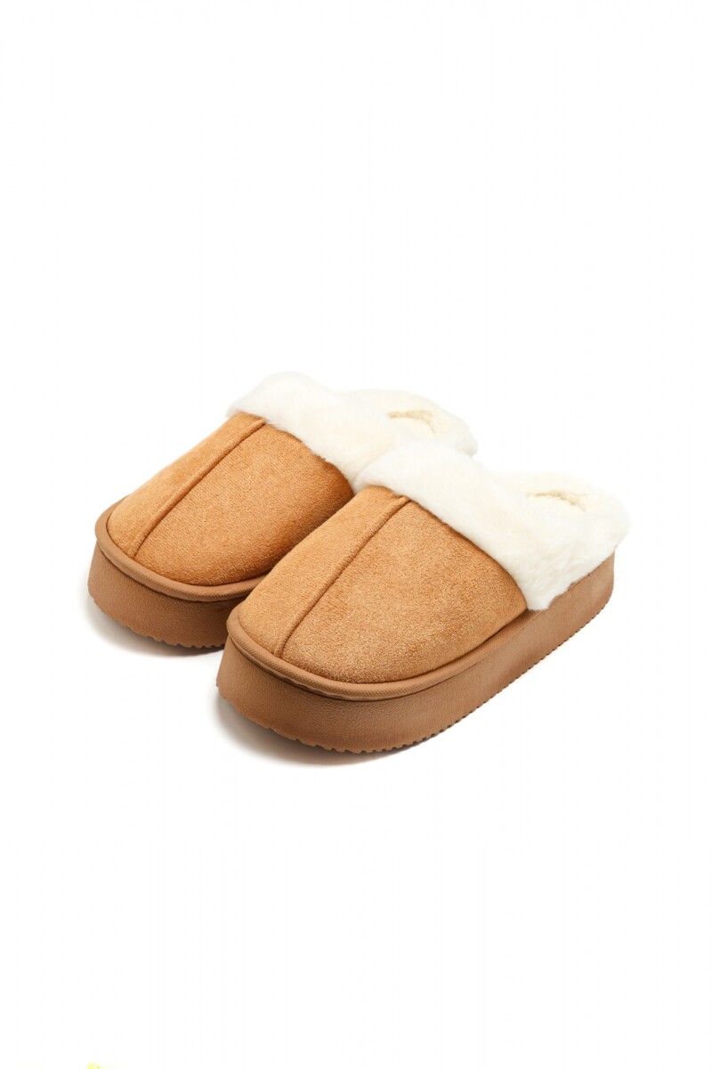 Pantuflas Plataforma - Marron 