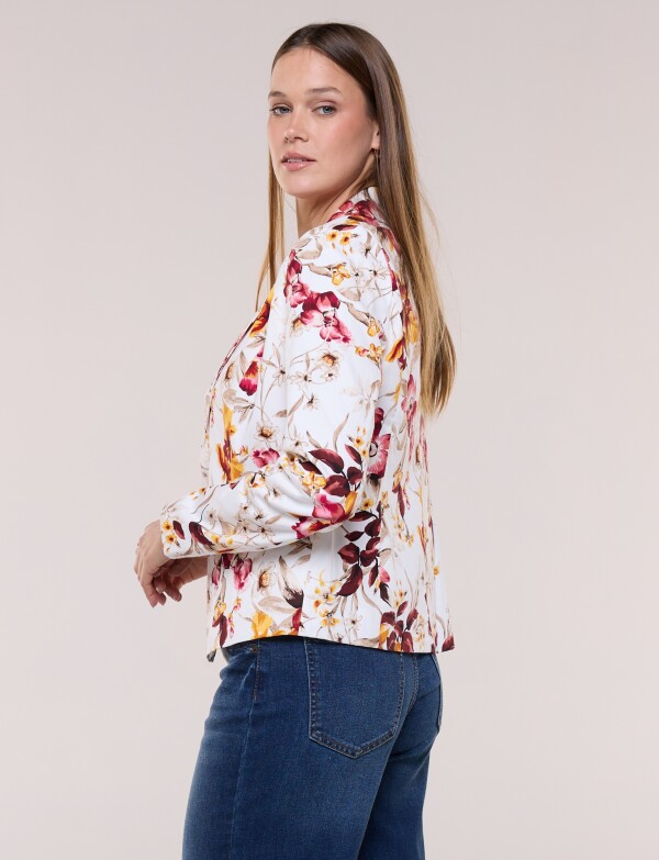 Blazer Flores BLANCO/MULTI