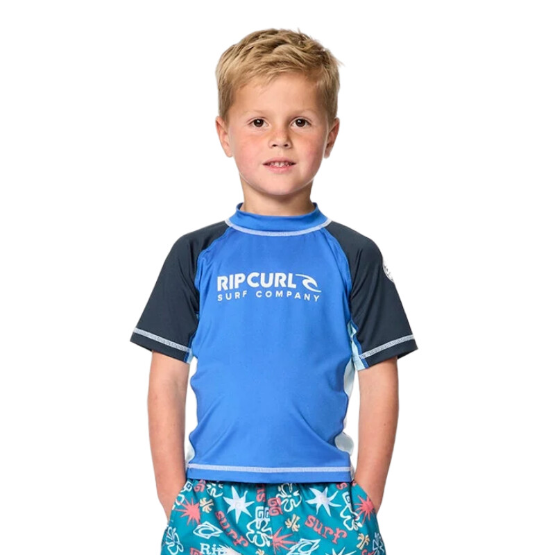 Lycra Rip Curl Shock Upf Niño - Azul Lycra Rip Curl Shock Upf Niño - Azul