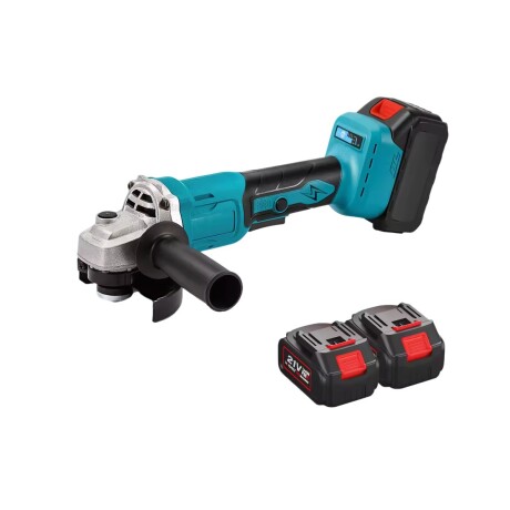 AMOLADORA ANGULAR DE 125MM CON ESTUCHE + DOS BATERÍAS Y CARGADOR AMOLADORA ANGULAR DE 125MM CON ESTUCHE + DOS BATERÍAS Y CARGADOR