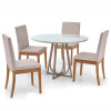 MESA COMEDOR REDONDA - TAPA MADERA CLARA - BASE IZA MESA COMEDOR REDONDA - TAPA MADERA CLARA - BASE IZA