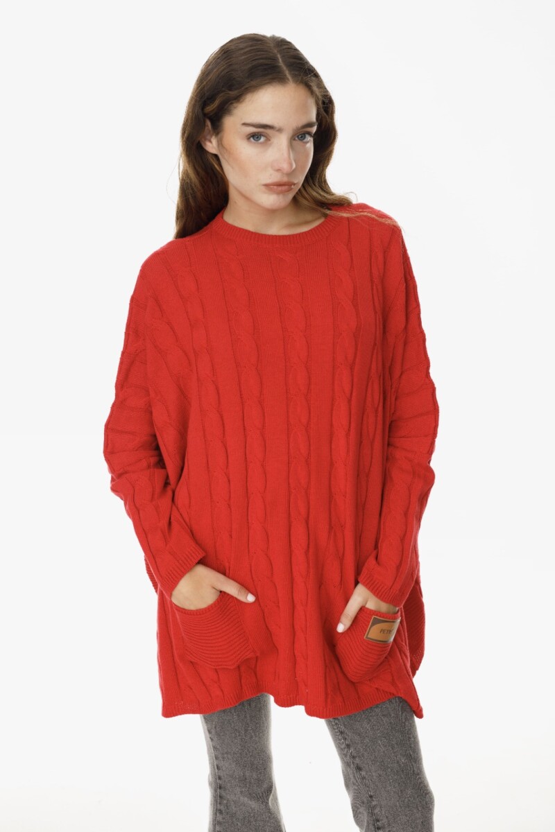 Sweater Oceano Rojo