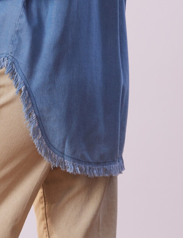 Camisa Tencel Flecos JEAN