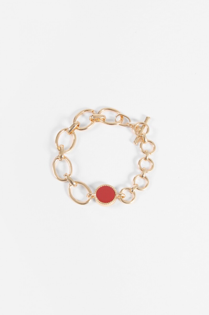 Pulsera eslabones - dorado 