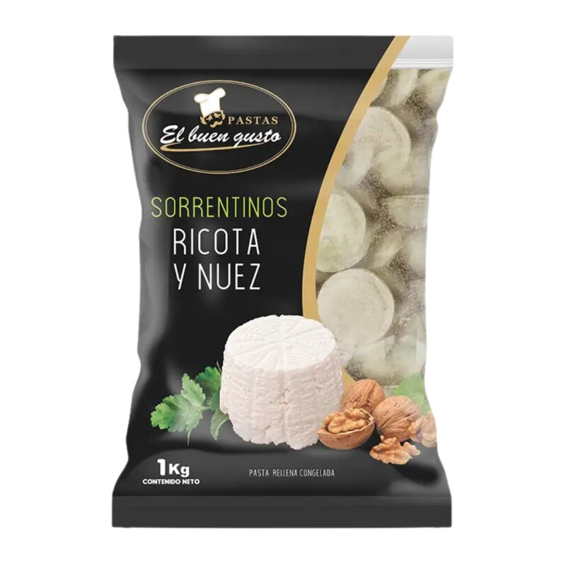 Sorrentinos de Ricota y Nuez 1kg El Buen Gusto Sorrentinos de Ricota y Nuez 1kg El Buen Gusto