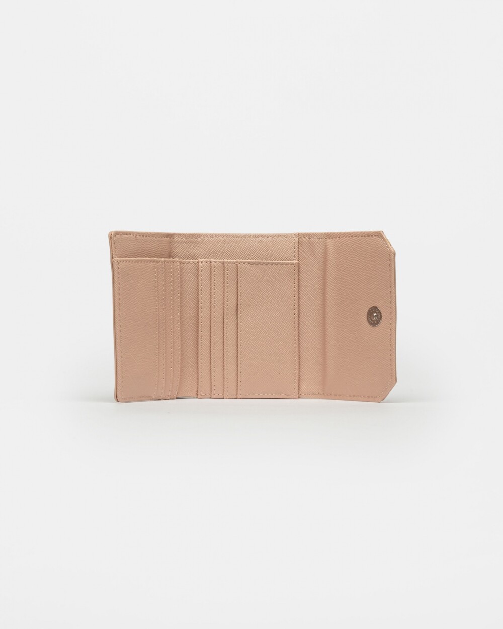 Billetera P&P En Efecto Cuero Saffiano Rose
