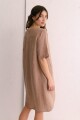VESTIDO LINO CAMEL