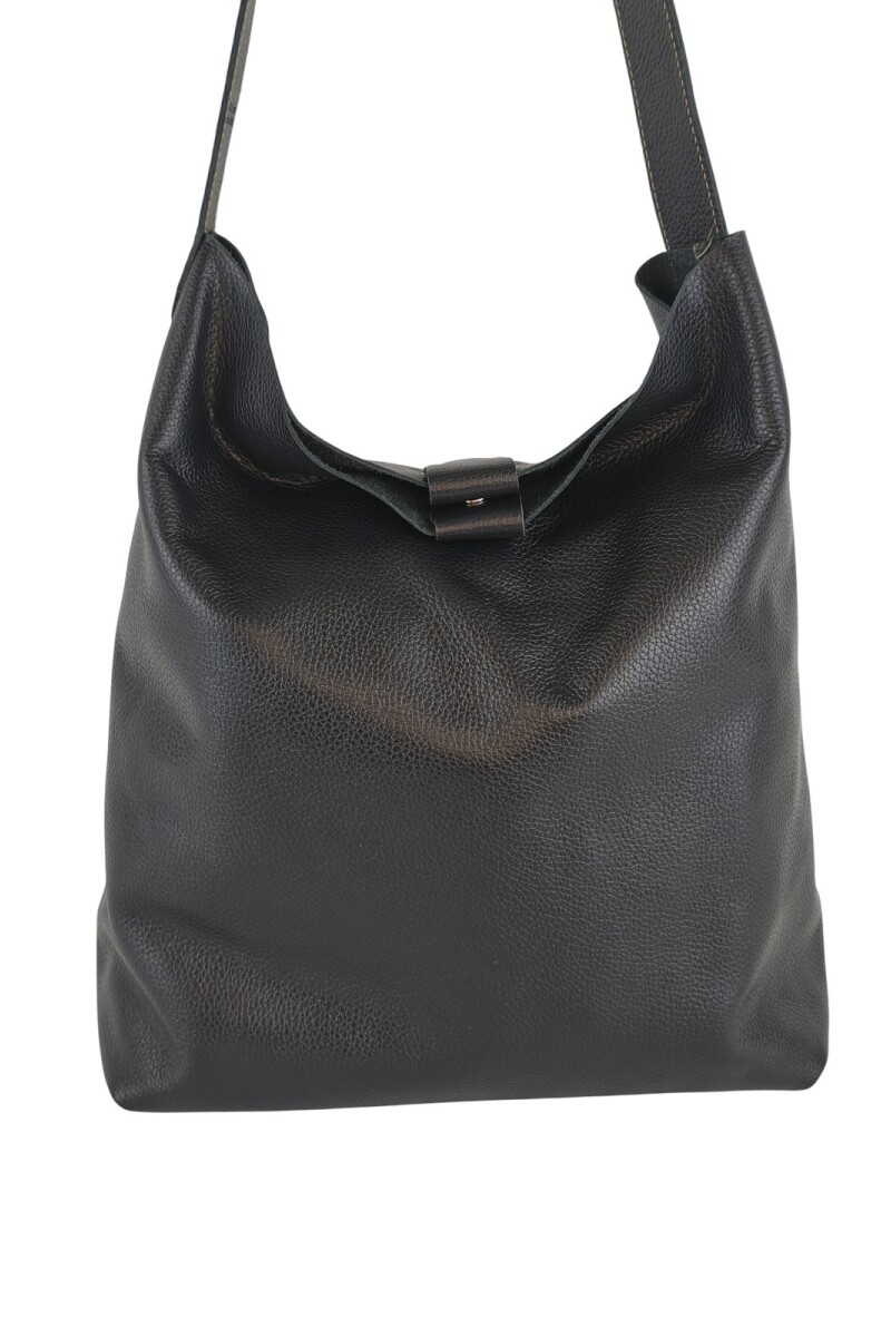 Tote Bag de cuero Negro