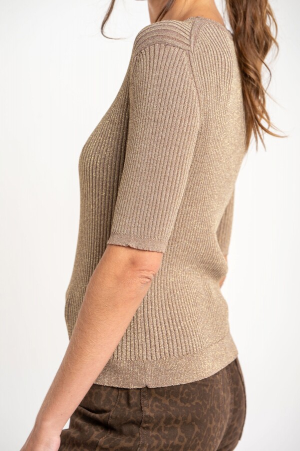 Sweater Lurex Beige