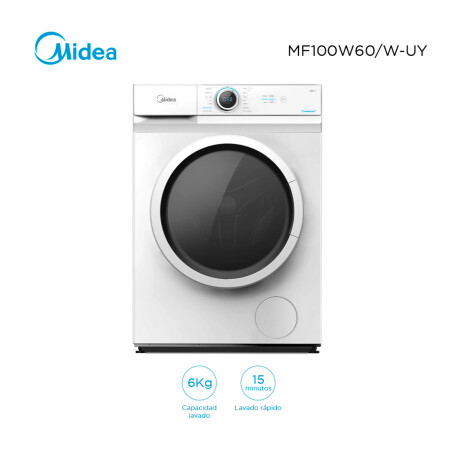 Lavarropas Carga Frontal De 6kg Midea Mf100w60/w-uy Lavarropas Carga Frontal De 6kg Midea Mf100w60/w-uy
