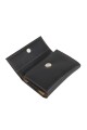 Billetera grande de cuero multiples bolsillos Negro