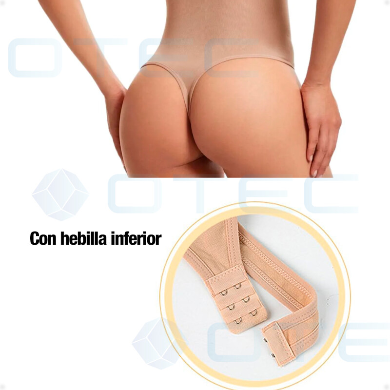 Body Modelador Sin Costura Blanco Talla S-M