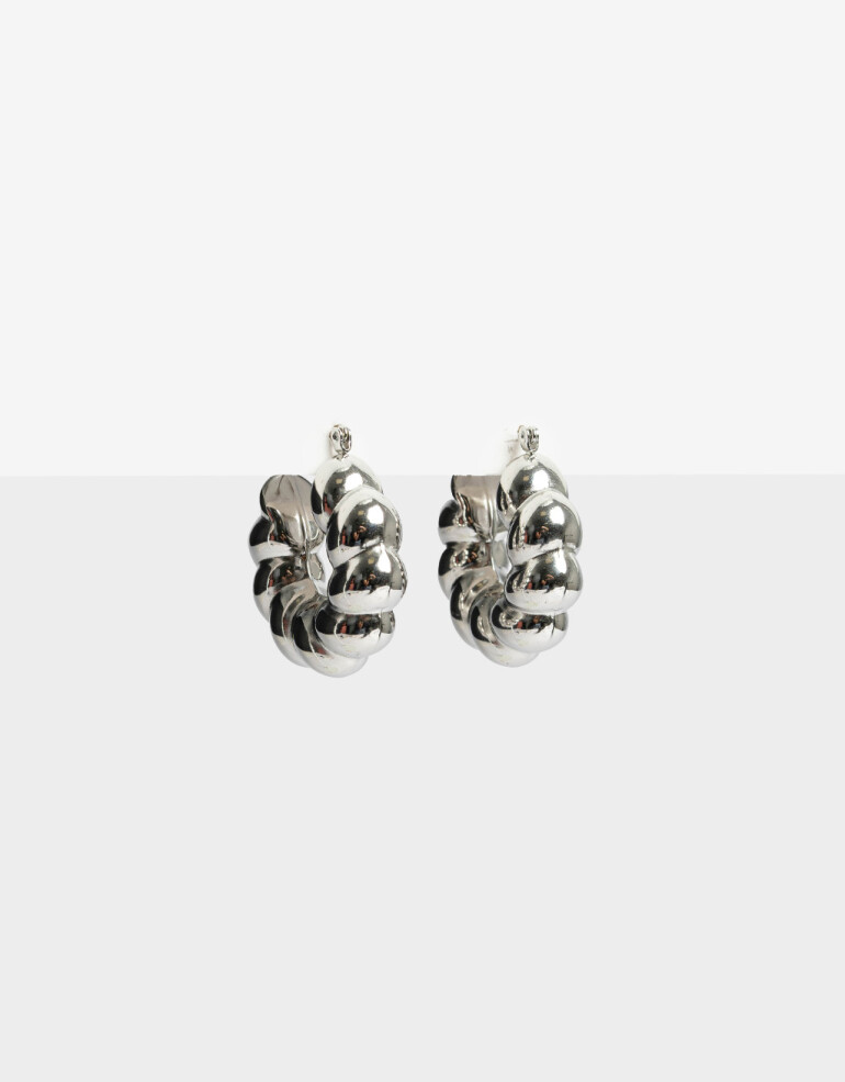Aros Argollas Metal Aros Argollas Acero - Plateado