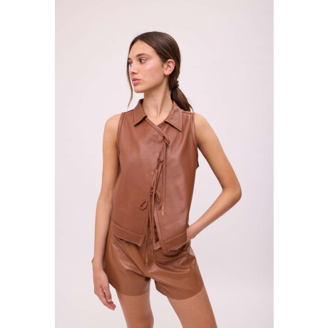 TOP JAPONA COURO Camel