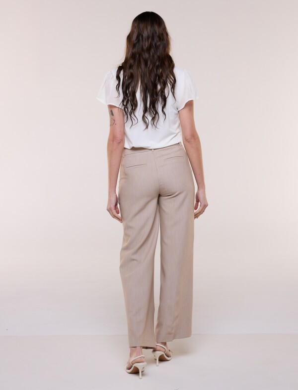 Pantalón Sastrero Wide Leg TOSTADO