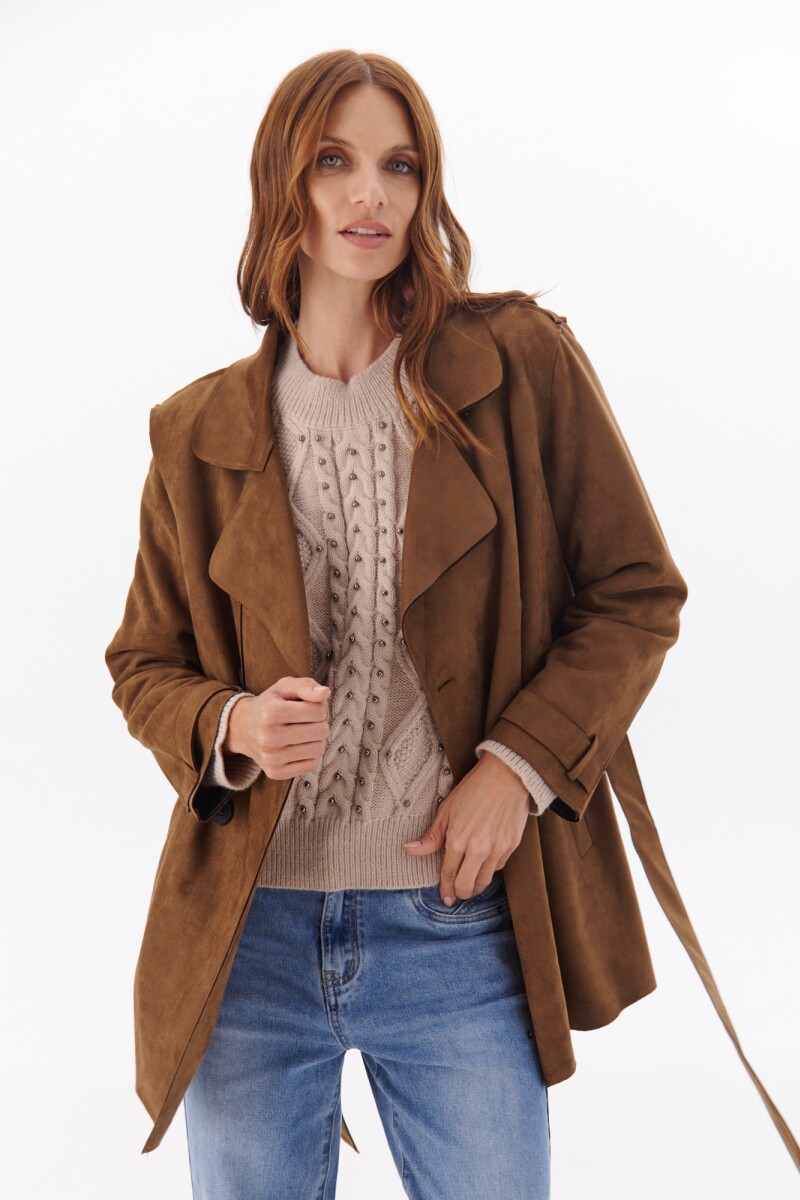 TRENCH SUEDE GAMUZA