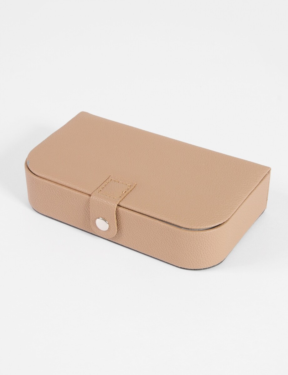 Alhajero organizador granulado rectangular - beige 