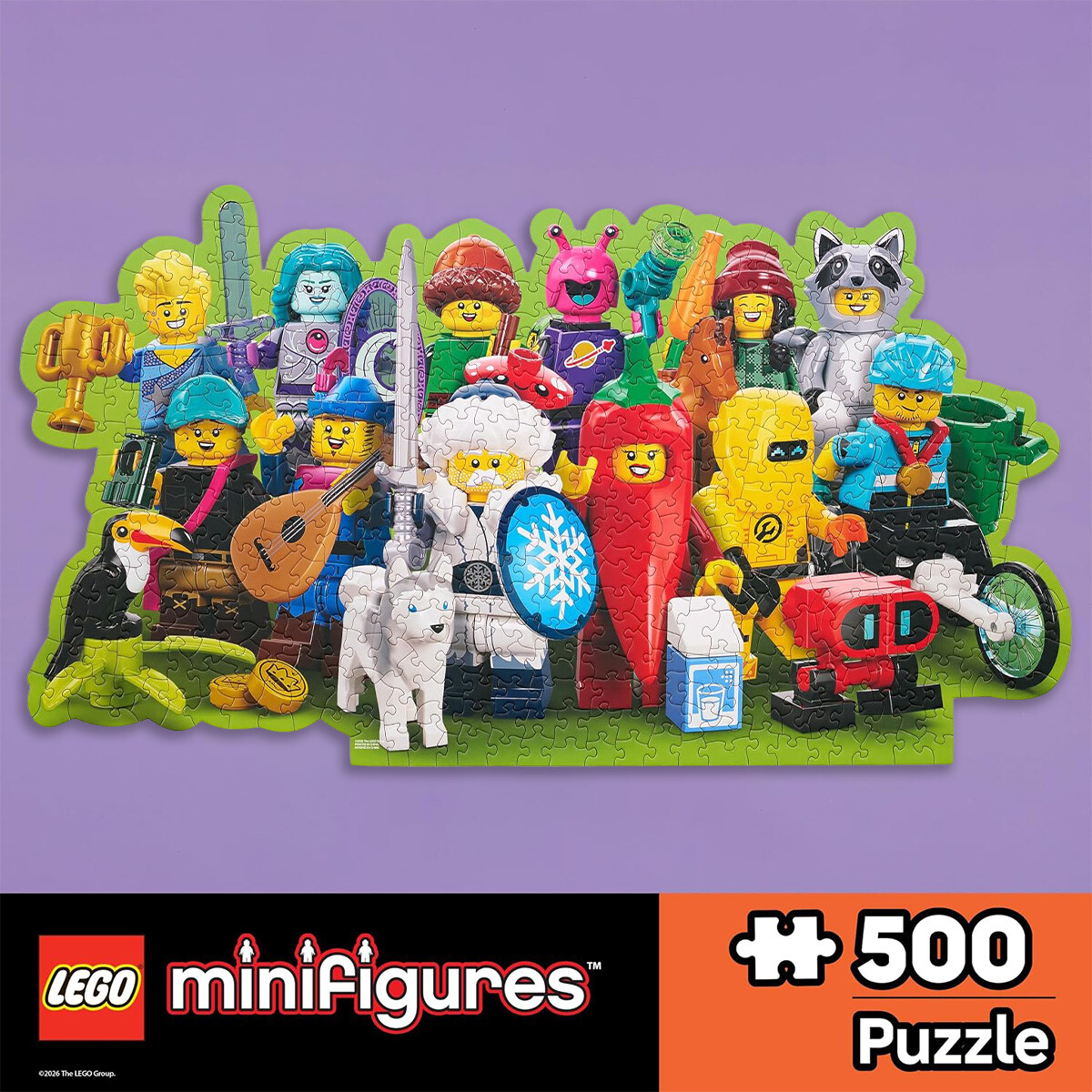 Puzzle LEGO Minifiguras 500 Piezas - DISFRAZ 51318 