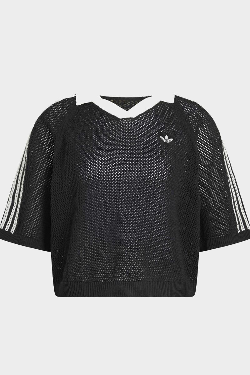 CROCHET POLO Negro