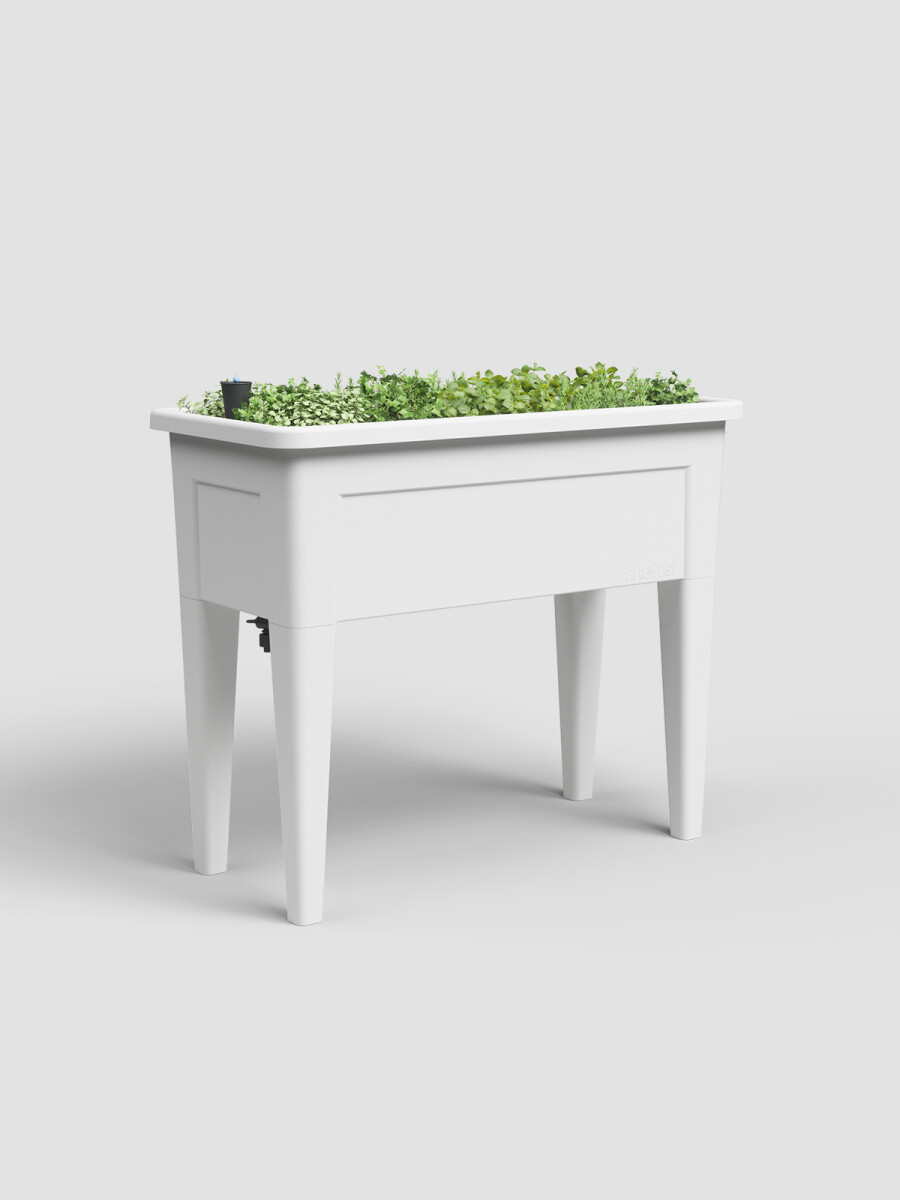 HUERTO URBANO 100 CM CON AUTORIEGO BLANCO