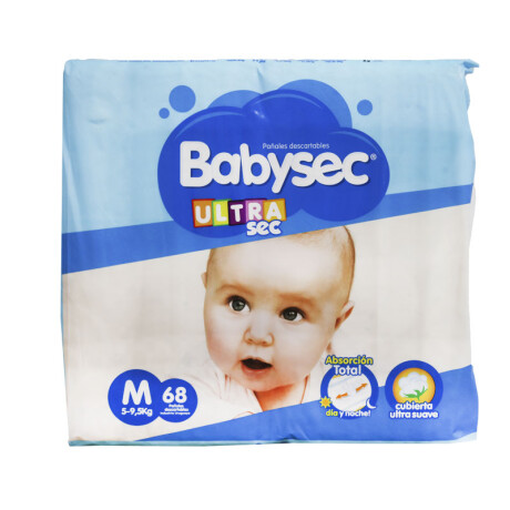 Pañales de Bebé BABYSEC Ultra Talle M x68 Pañales de Bebé BABYSEC Ultra Talle M x68
