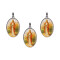MEDALLAS DE SANTOS 5CM X3 UNIDADES Gp117/santa Barbara