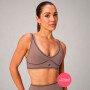 Bra Pureluxe Longline Low Impact Bra Mujer Desert Shadows/dark Sienna