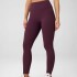 Leggings Booty Scrunch PureLuxe V-Back Mujer Oxblood