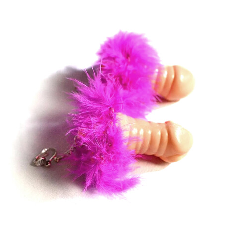 Pendientes Pene con Pompón Pendientes Pene con Pompón