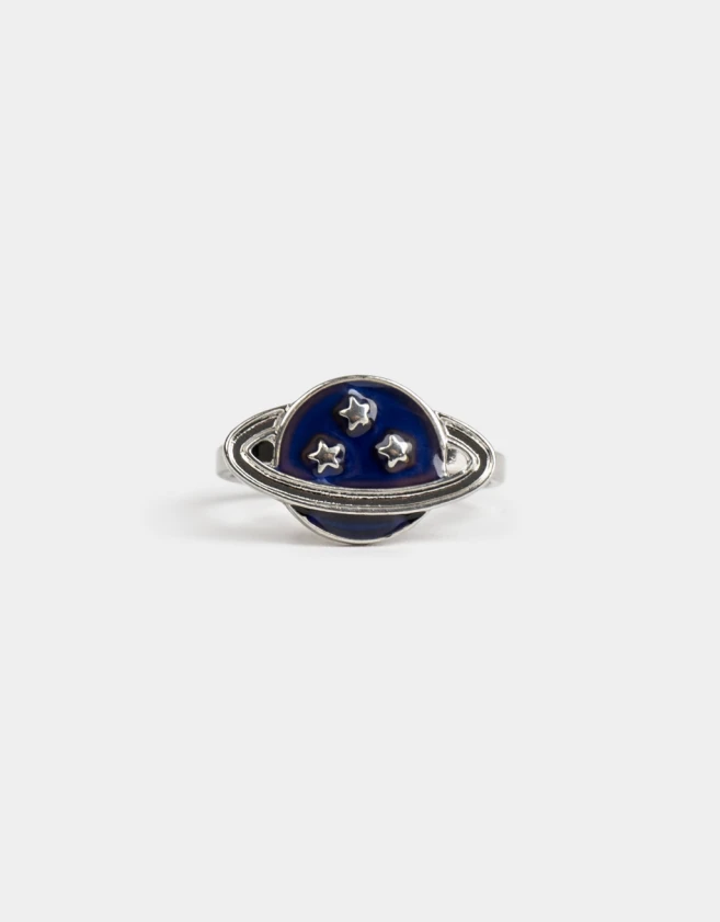 Anillos Medianos y Grandes Mood Anillo Planeta Mood - Plateado