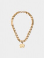 Set De Collares Cortos Colgante De Elefante blanco