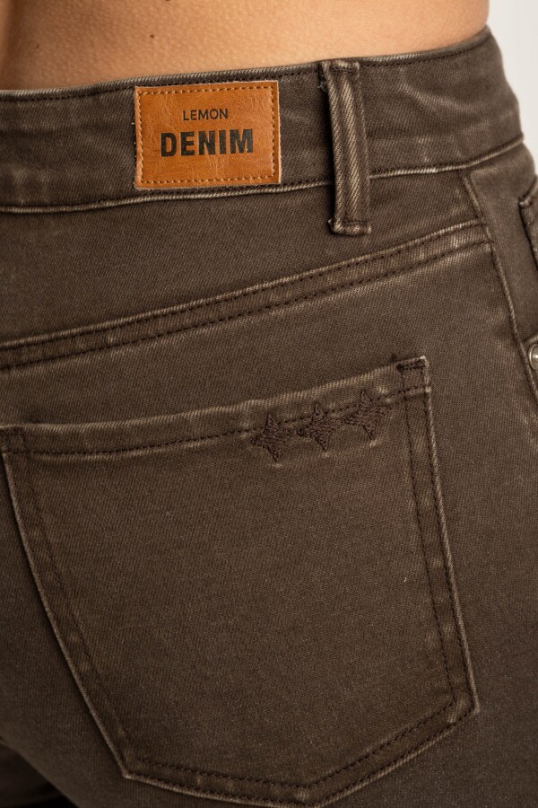 Jean Flare Marron Marron
