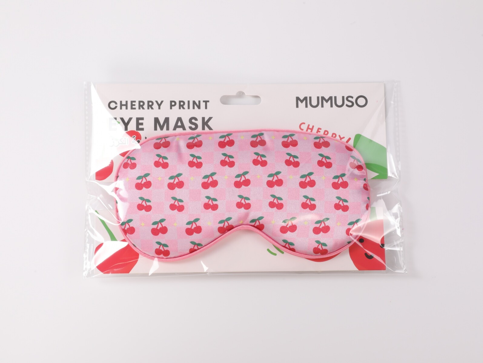 MASCARILLA DE OJOS CON ESTAMPADO DE CEREZAS 